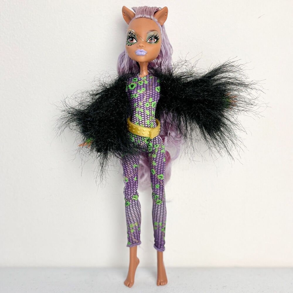 Monster High Clawdeen Wolf Ghouls Rule Halloween 2012 Curly Mohawk Fuzzy Jacket